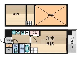 エステムコート新大阪5ソレックス【5階】の間取り