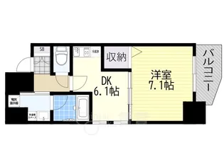 クリスタルグランツ新大阪【3階】の間取り