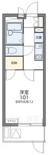 レオパレス三津屋北Ⅱ【1階】の間取り
