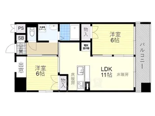 第20関根マンション【12階】の間取り