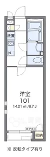 クレイノ上野西晴風第2【1階】の間取り