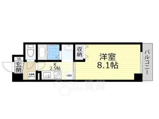モンプランドール千里【2階】の間取り