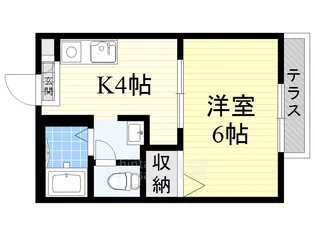 メゾン加島【1階】の間取り