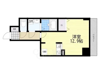 サムティ大阪WESTグランジール【8階】の間取り