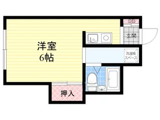 美吉野ハイツ【2階】の間取り