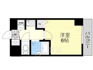 ストリーム江坂【8階】の間取り