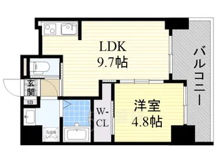 ノルデンハイム江坂アネックス【9階】の間取り
