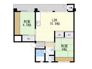 東豊中第2 138号棟【4階】の間取り