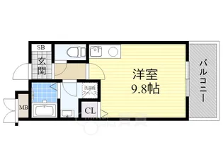 レジデンスKu【2階】の間取り