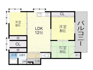 サンシャイン茨木パート2【1階】の間取り