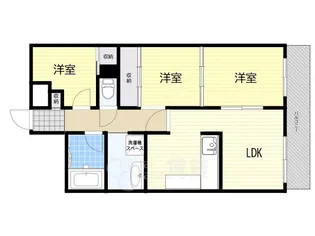 サンフラッツ南桜塚【2階】の間取り