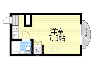 G COURT阪急石橋阪大前【3階】の間取り