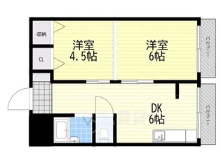 丸忠ビル【2階】の間取り