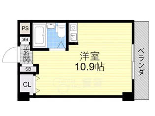 エスポワールミヤビ【6階】の間取り