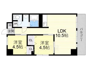 パークアベニュー【3階】の間取り