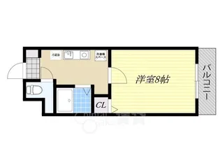 グランドステージ江坂【8階】の間取り