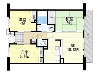 アルビス緑丘104棟【7階】の間取り