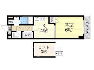 メゾンセルクル【7階】の間取り