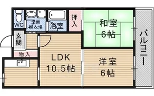 第3中尾ハイツ【3階】の間取り
