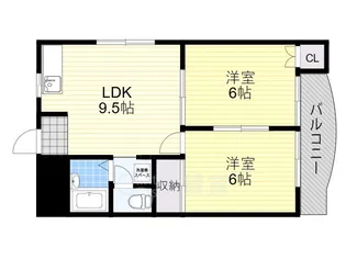 シルクルーム花屋敷【3階】の間取り