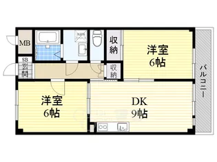 シャトレー多田【1階】の間取り