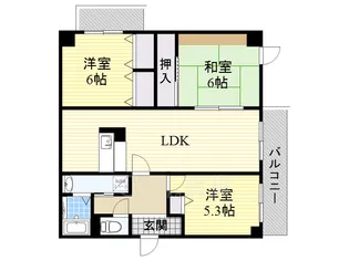 トレ・ビバース上山手公園2【2階】の間取り