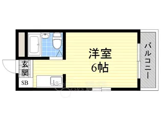 メゾンガロパン1【5階】の間取り