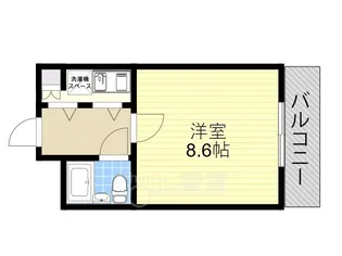 十三本町ユニハウス【7階】の間取り