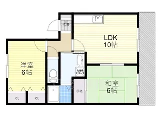リーブラ東多田【2階】の間取り