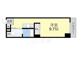 グランヴァレー彩都【4階】の間取り