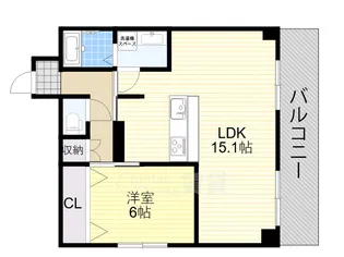 アカツキハイツ【10階】の間取り