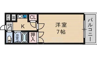 ギャレ豊津【3階】の間取り