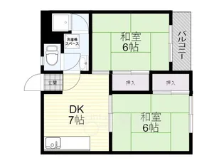 草野マンション21号館【3階】の間取り