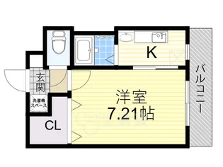 ラ・フォンテ十三【4階】の間取り