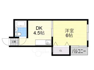 JPアパートメント豊中2【2階】の間取り