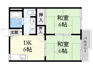 メゾン土谷B棟【1階】の間取り