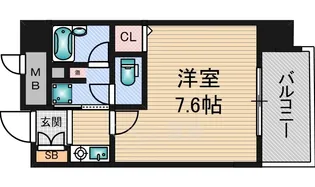 プレサンス新大阪【2階】の間取り