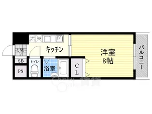CASA AZUL【9階】の間取り
