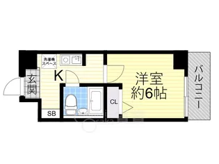 エスリード新大阪【4階】の間取り