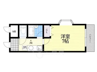 サングランゼ【1階】の間取り