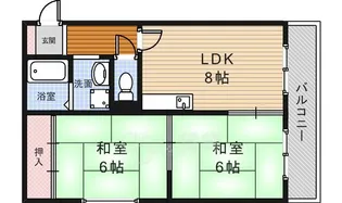 さくらハイツ【2階】の間取り