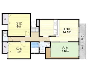 ラピュタ【2階】の間取り