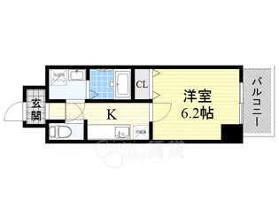 アイスビル【6階】の間取り