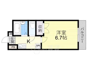 ハイツジュン3【1階】の間取り