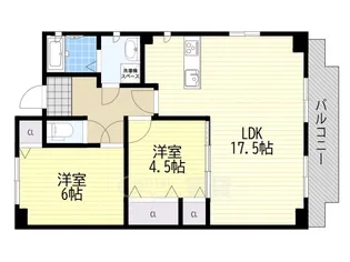 壱番館【4階】の間取り
