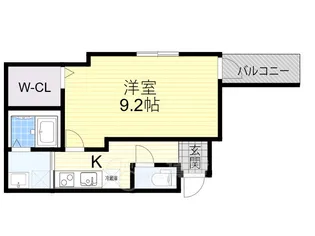 フジパレス服部南町【3階】の間取り