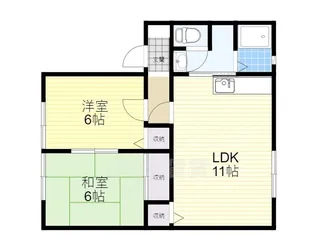 パナハイツ清和台【1階】の間取り