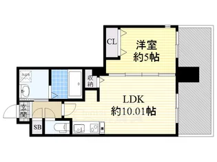 グランシス江坂【4階】の間取り