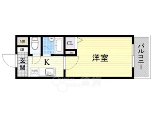 エスリード新大阪第5【8階】の間取り