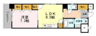 ラミアーレ豊中【6階】の間取り